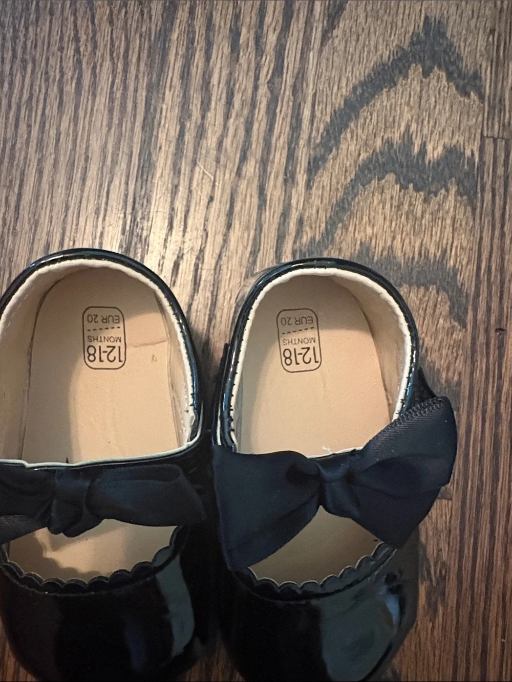 Kids Black Patent Bow Mary Jane Shoes